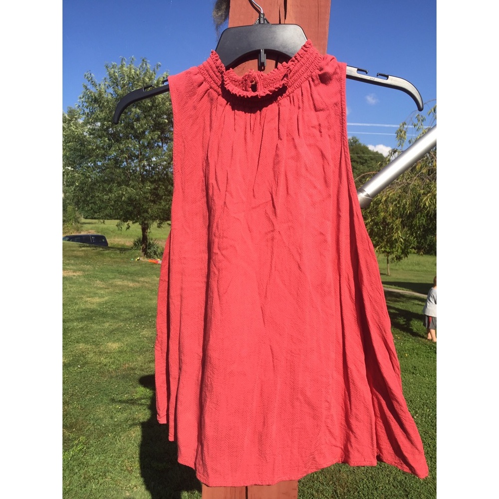 A New Day Pink High Neck Tank Top